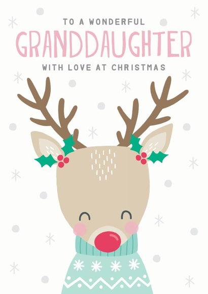 To a Wonderful Granddaughter with Love at Christmas created by Design By Day