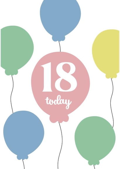 18th birthday card created by Jazmyn Young