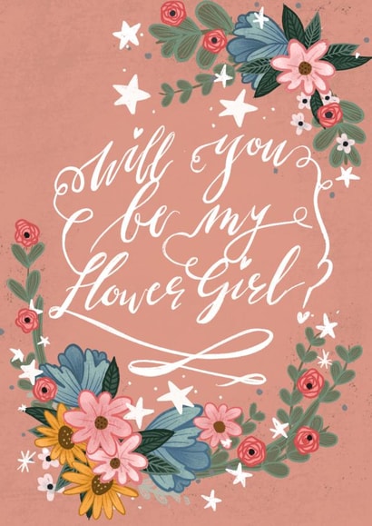 Flower Girl Proposal Card created by Alice Piper
