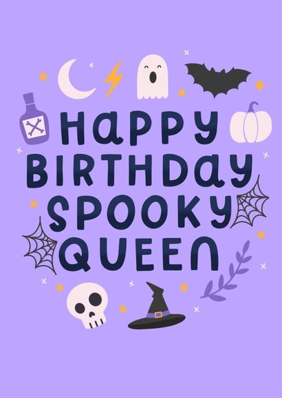 cute halloween card for your spooky loving friends! created by katie illustrated