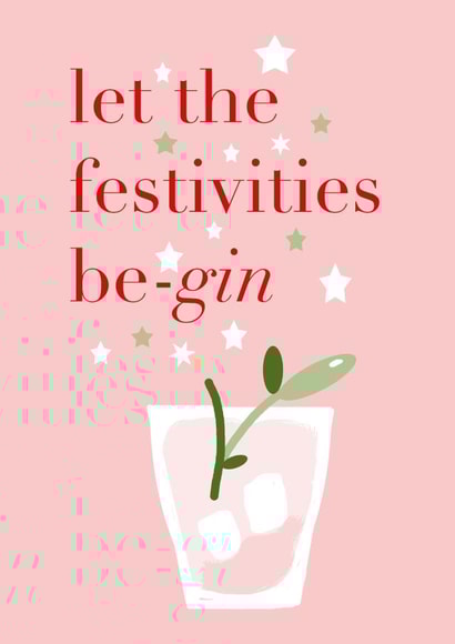 A festive message for Gin lovers! created by Jolly Judy