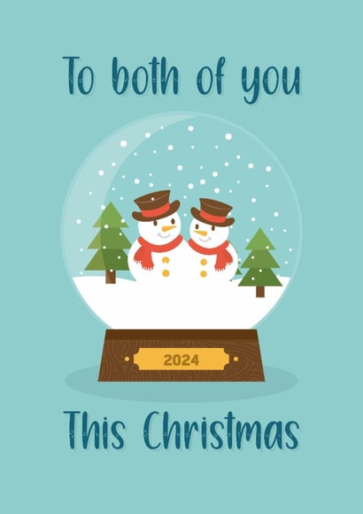 Cute Christmas card to both of you created by Quinton cards