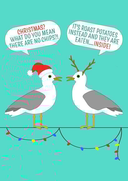 Funny Seagull Christmas Card created by Simply Nix