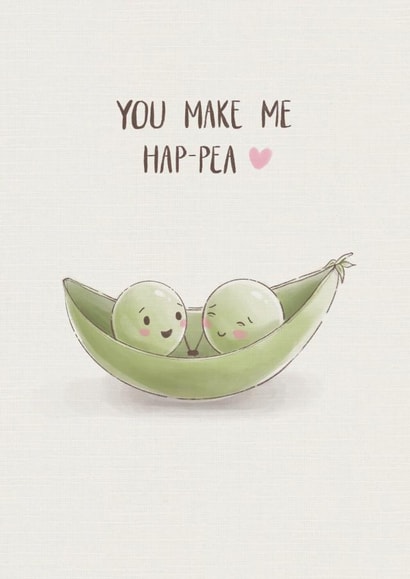 Cute Anniversary or Birthday Card for Significant Other - You Make Me Happy created by Taylor Brooker