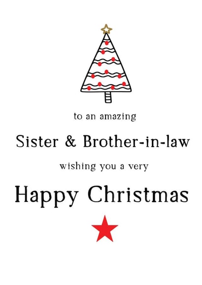 Happy Christmas to an amazing Sister & Brother-in-law created by Word Up Creative