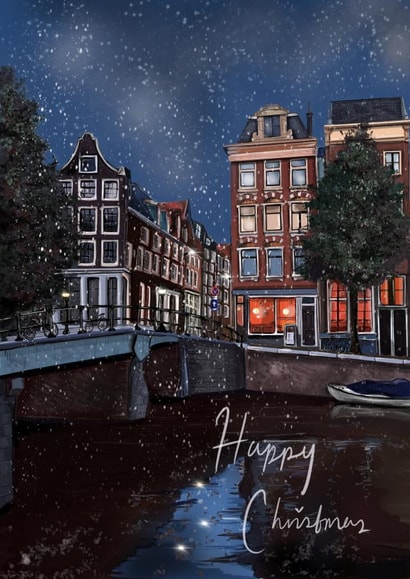 Amsterdam snowy scene created by AP Designs
