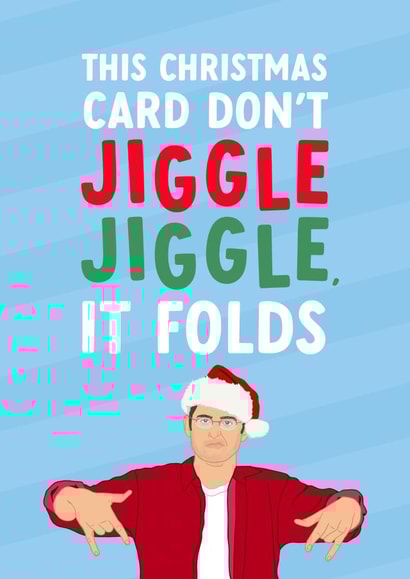 Funny Louis Theroux Christmas Card - Jiggle Jiggle Rap created by The Cake Thief