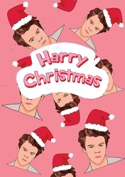 Harry Christmas - Harry Styles Christmas Card created by @Laura Lonsdale Designs