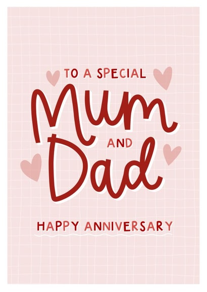 Special Mum And Dad Wedding Anniversary Card created by Amy Writes
