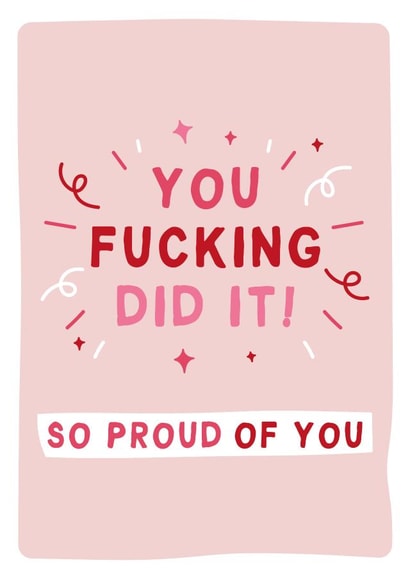 Funny Congratulations Card for any occasion created by Gem Draws Stuff