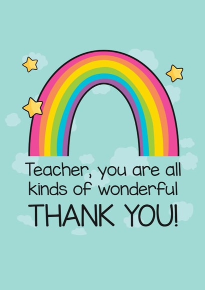 Teacher, You Are All Kinds of Wonderful, Thank You! created by Yeh Boi