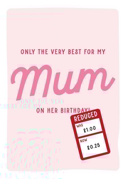 Funny Birthday Card for Mum created by Gem Draws Stuff