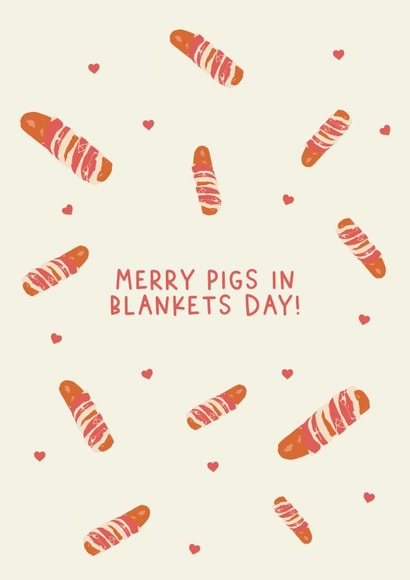 merry pigs in blankets day! created by Jamie Lindsay