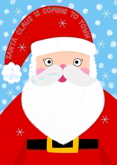 Santa Claus is coming to town - Santa - Father Christmas - Christmas Delivery created by Ludicrous Prints