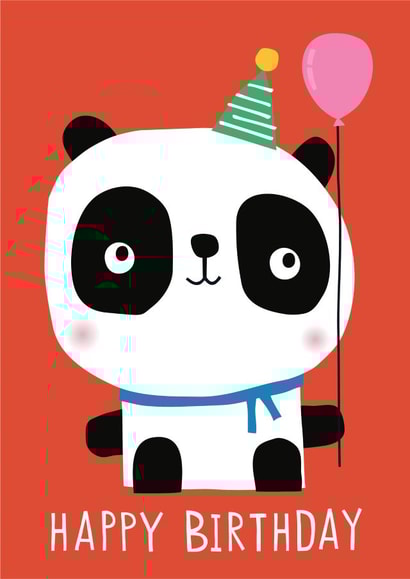 Cute Panda Birthday Card created by Dawn Machell