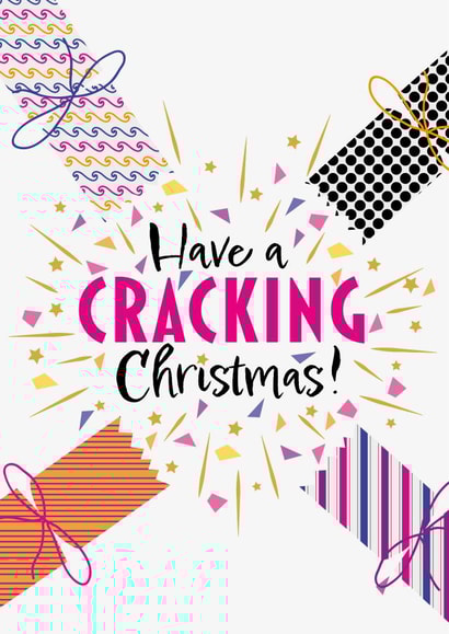 Celebratory Christmas Card - Have a Cracking Christmas created by Cracking Cards!