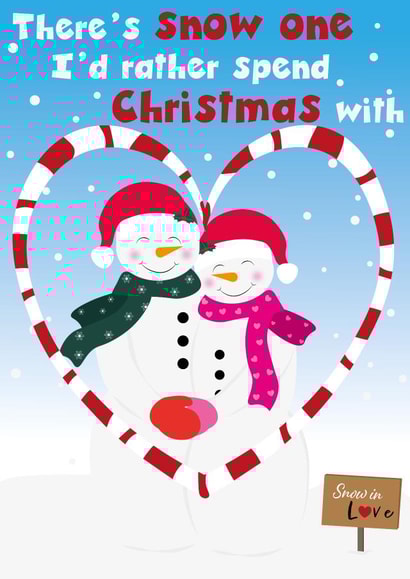 Cute Romantic Christmas Card For Significant Other / Partner created by Cracking Cards!