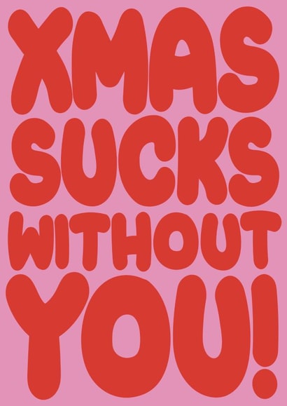 The perfect card to send to someone that can't be with you at Christmas. created by Amy Watkinson