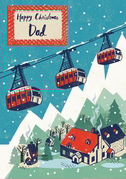 Ski themed Christmas card for Dad created by Rocket68