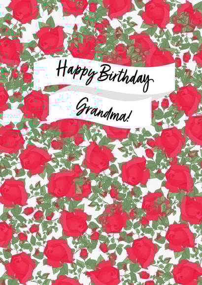 Floral Birthday Card for Grandma created by Emma Simonsen