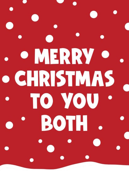 Merry Christmas to you both couple parents auntie & uncle grandparents created by Naomi Park