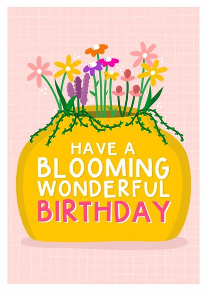 Floral Birthday Card For Friends, Mums, Sisters Or Any Blooming Wonderful Lady created by Amy Writes