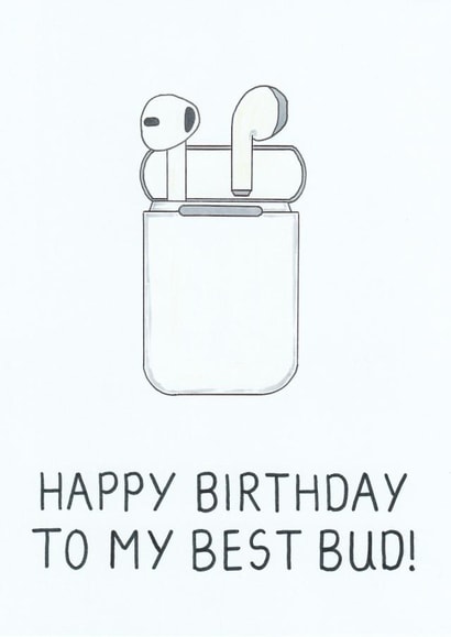 Celebrate the day with this music inspired birthday card for your best bud created by Ow Cards