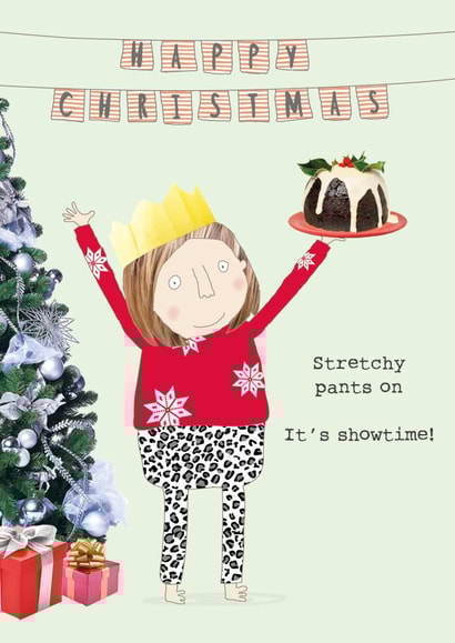 Showtime Christmas card created by Rosie Made A Thing