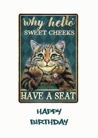 Another cute cat card from Strings created by David Stringer ( STRINGS )