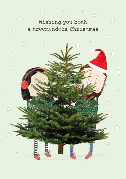 Both Treemendous Christmas card created by Rosie Made A Thing