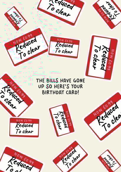 Reduced birthday card created by Jamie Lindsay