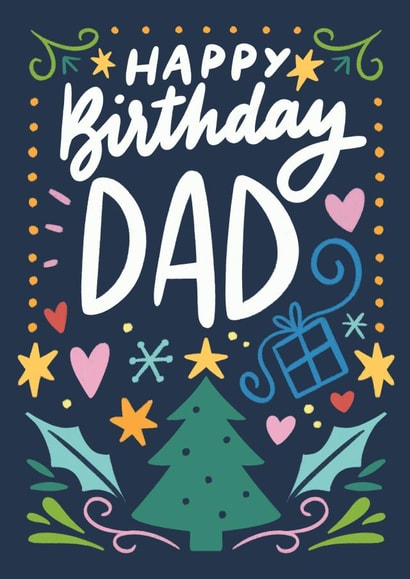 Happy Birthday and Merry Christmas dad created by Natalia Gonzalez