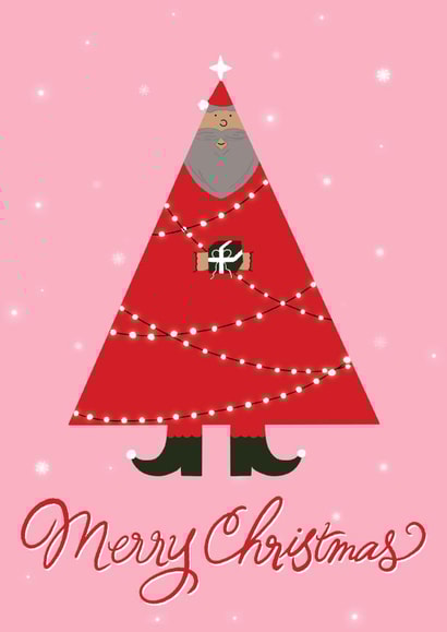 Cute Santa Claus Christmas Card For All Your Friends and Family created by Paper Wishes Co