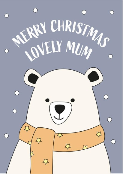 Cute Polar Bear Card for Lovely Mums created by Amy Munro