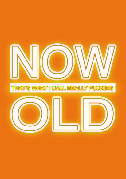 Now That's What I Call Old Birthday Card, Nostalgic card, Music humour, Retro created by MockingJayCards