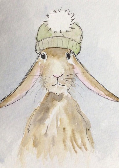 Winter hare created by Art by Reb