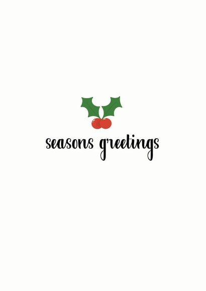 Seasons Greetings | Winter Season | Christmas Greetings Card created by @TheGrafixCat