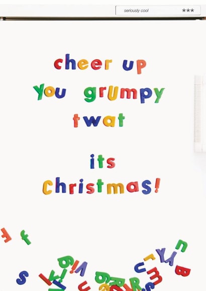 Rude Christmas card for the grumpy person in your life created by Brainbox Candy
