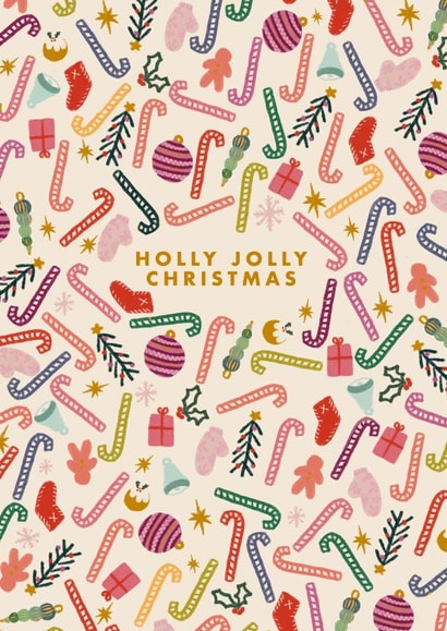 Happy Christmas - Pretty - Colourful - Christmas Things - For Her - For Him created by Kate Fox