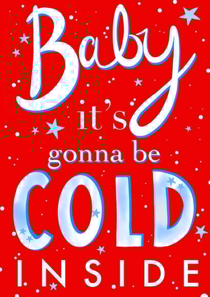 Funny Christmas heating energy crisis card - friends family significant others created by Stacie Charlton