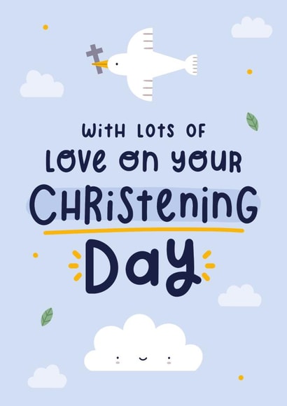 With Lots of Love On Your Christening Day Card created by Joanne Hawker