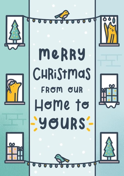 Cute Christmas Card to Send Christmas wishes from our home to yours! created by Joanne Hawker