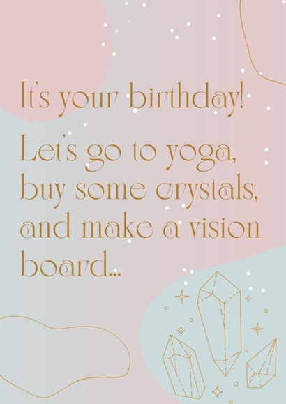 Birthday card for your woo woo friend! created by Becky Taylor