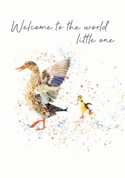 Cute new baby card created by Quitting Hollywood