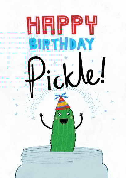 Cute birthday pickle! created by Pencilface