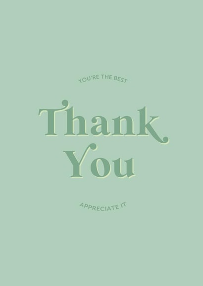 Thank you card to show your appreciation! created by Holmes Design Co.