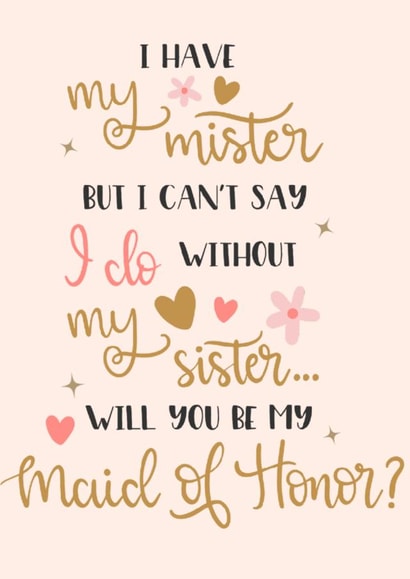 Will You Be My Maid of Honour? Wedding Preparation Card created by Lots of Love, Hannah 