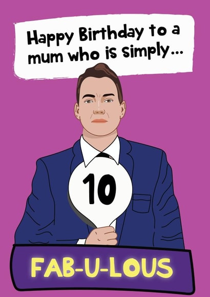 Fun Birthday Card - For Mum - Strictly Come Dancing created by @Laura Lonsdale Designs