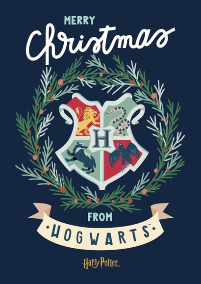 Pretty Christmas Card - Harry Potter - From Hogwarts created by Cardology