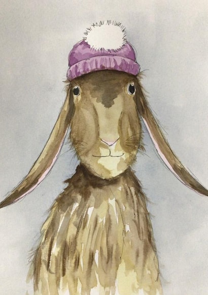 Hairy hatty hare created by Art by Reb